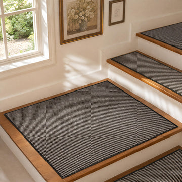 Comfortable Stair Landing Carpet Non Slip Chenille for Wooden Steps Rubber Backing Landing Mat Covers Indoor for