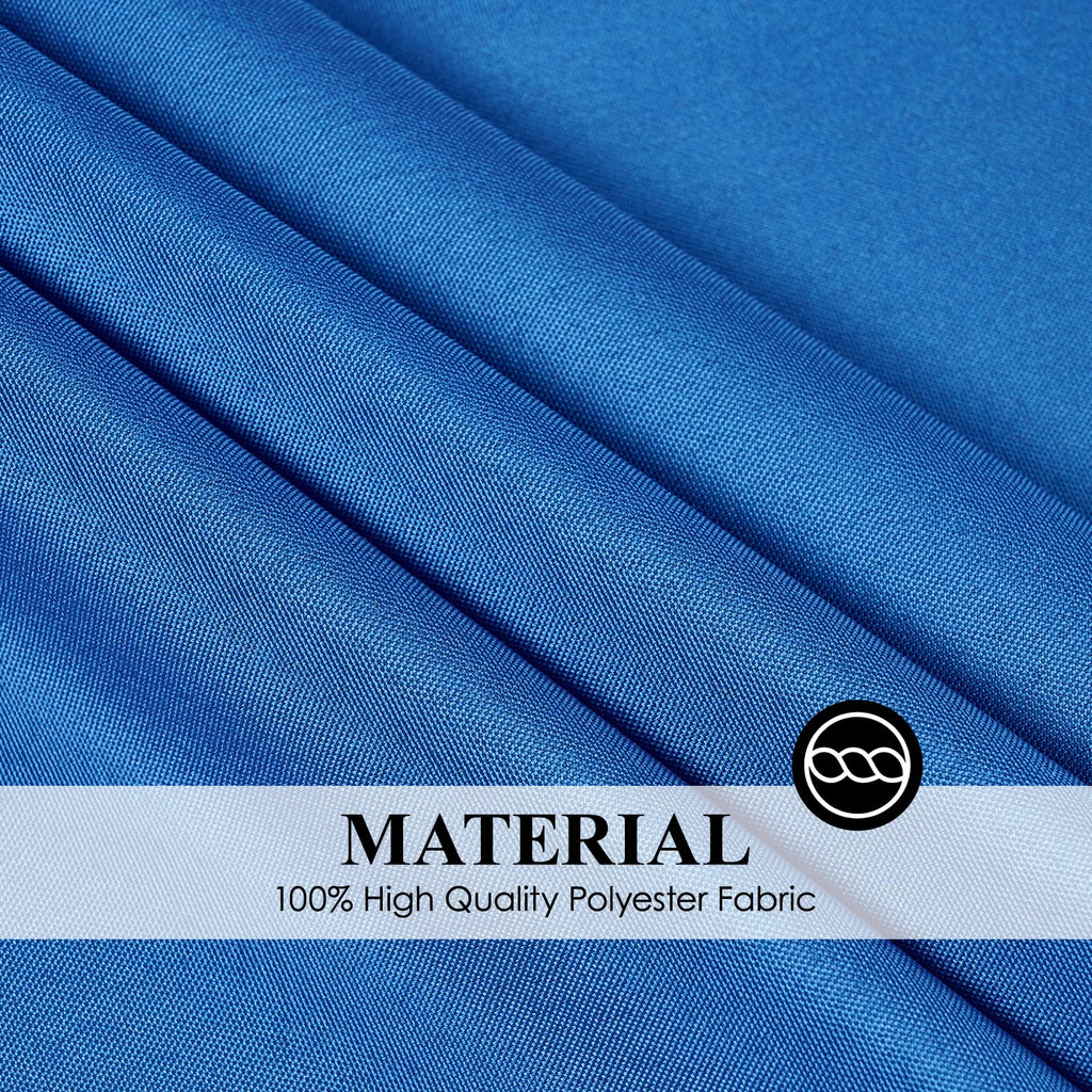 2 Pack Royal Blue Rectangle Tablecloths 60x120 Inch for 8ft Tables