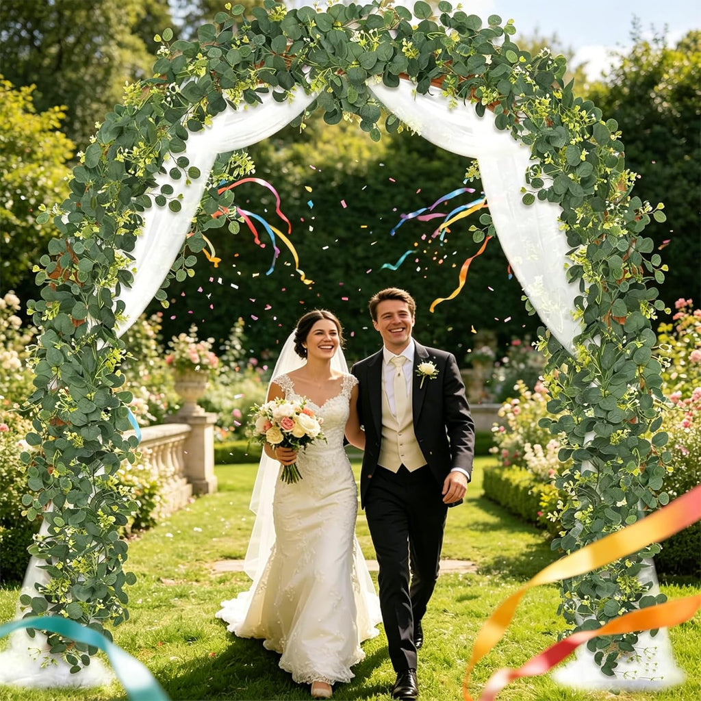 Eucalyptus Garland 6 FT Lush Artificial Greenery Faux Vines - Set of 2