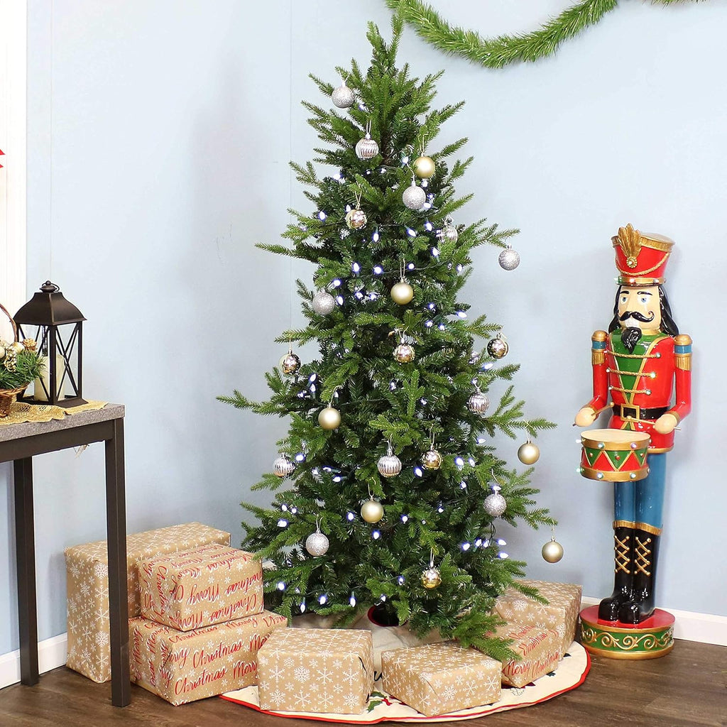 Stately and Slim Unlit Artificial Christmas Tree