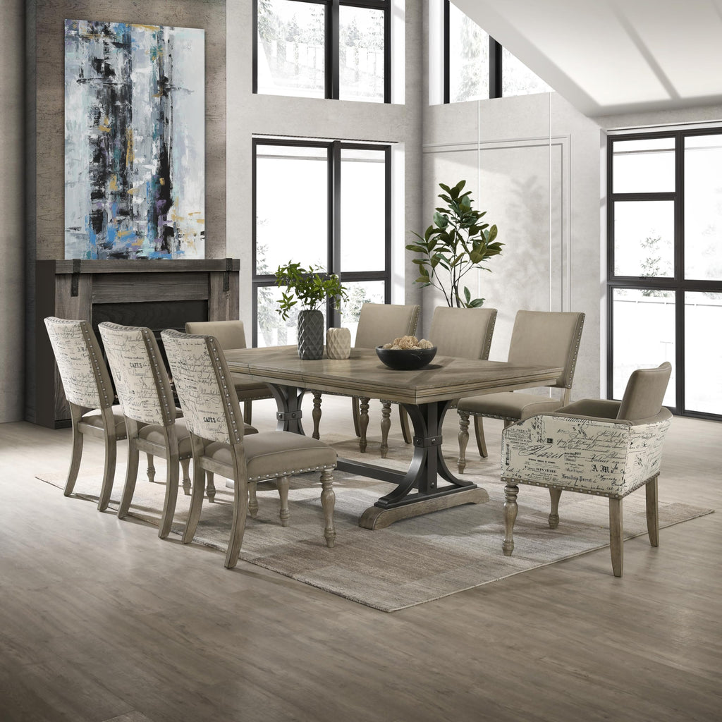 Birmingham Dining Set, One Size, Driftwood Finish