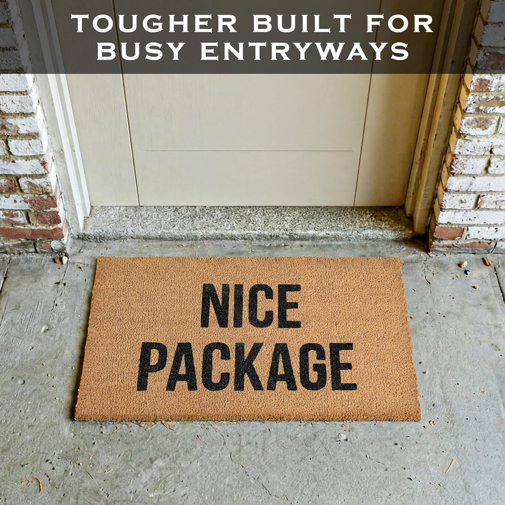 Nice Package Doormat 30x17 Inch, Welcome Mat Outdoor Funny Front Door Mat | Funny Home Decor, Conversation Starter