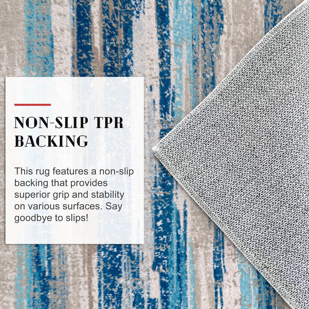 Abstract Washable 2x6 Runner Rug Non Slip Runners