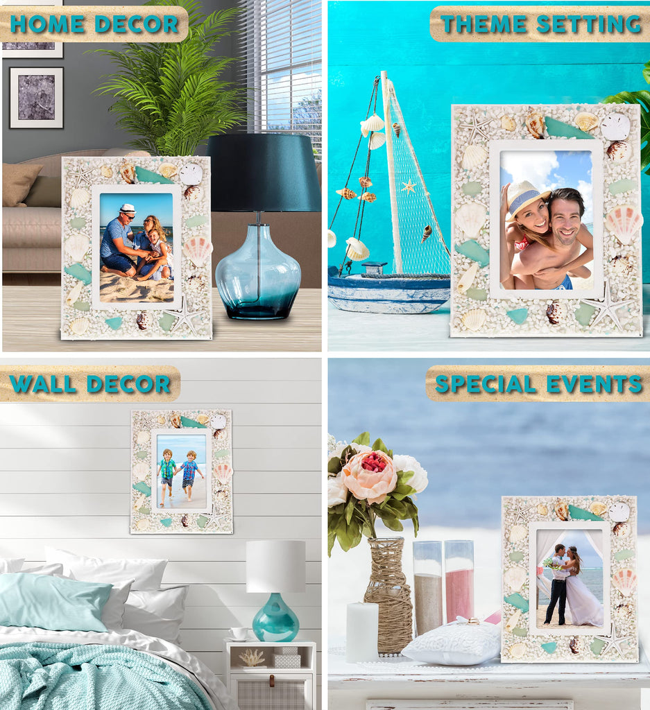 Oceanic Beach 4x6 Frame Beach Decor - 9.4 Inches