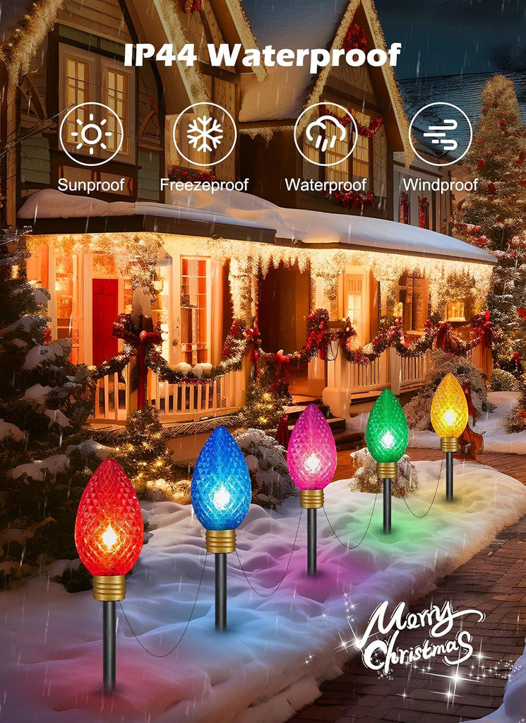 Strawberry Super Jumbo Christmas Lights Outdoor, 11FT 5 LED