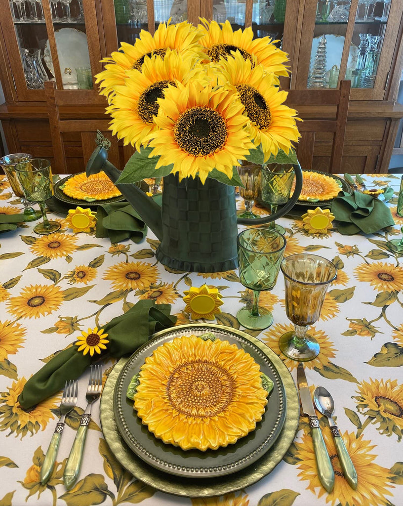 Large Sunflowers Artificial Flowers 8" Full Bloom Long Stem Artificial Sunflower 33" Tall Sun Flowers Giant Silk