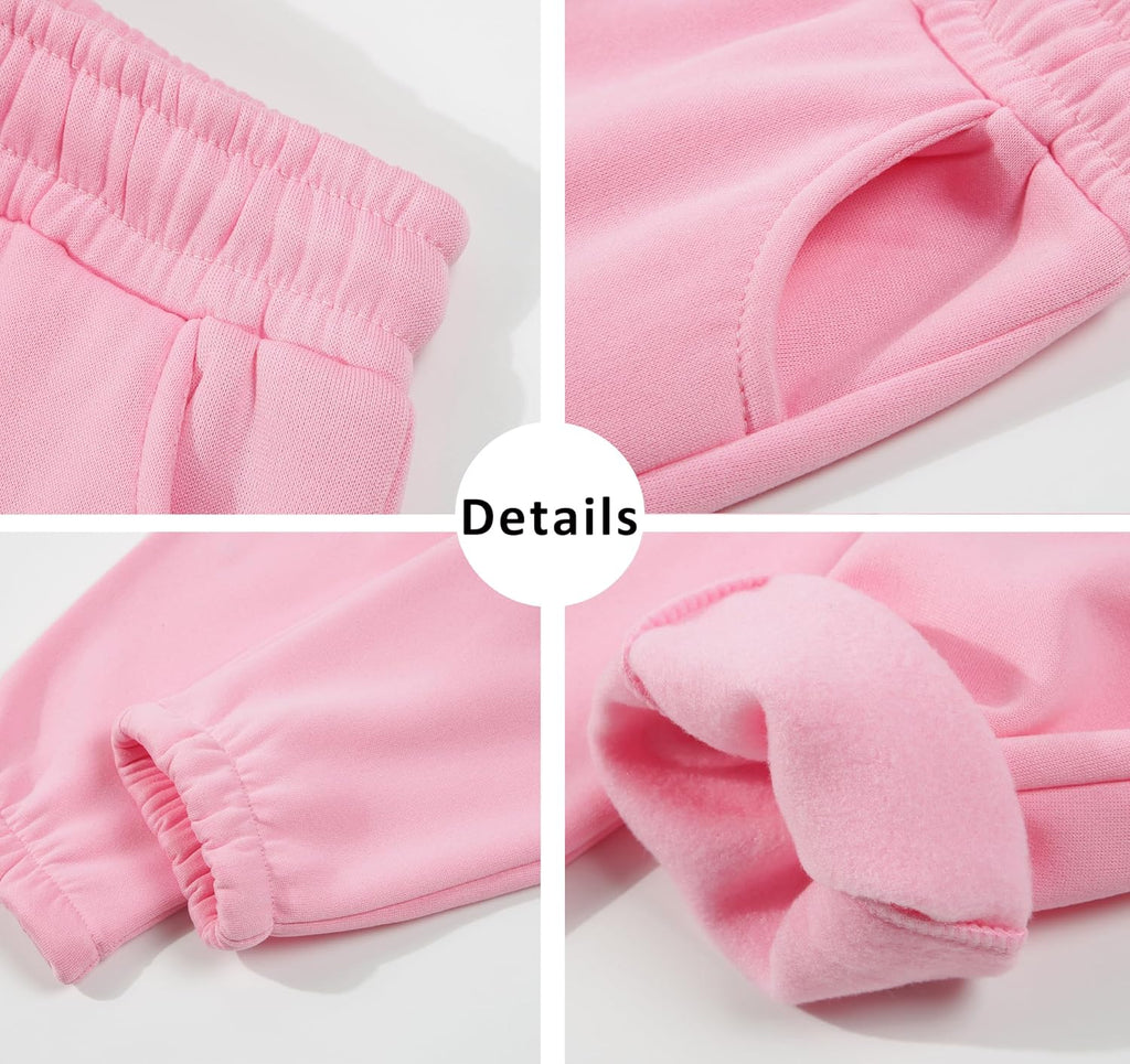 Boys Girls 2 Piece Sweatsuits Pullover Hoodie and Sweatpants Set