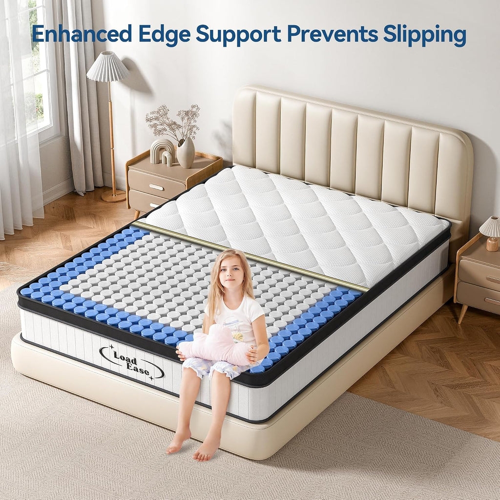 King Size Mattress,12 Inch King Mattress in a Box for Back Pain Relief, Upgrade Memory Foam and Pocket Coils Spring