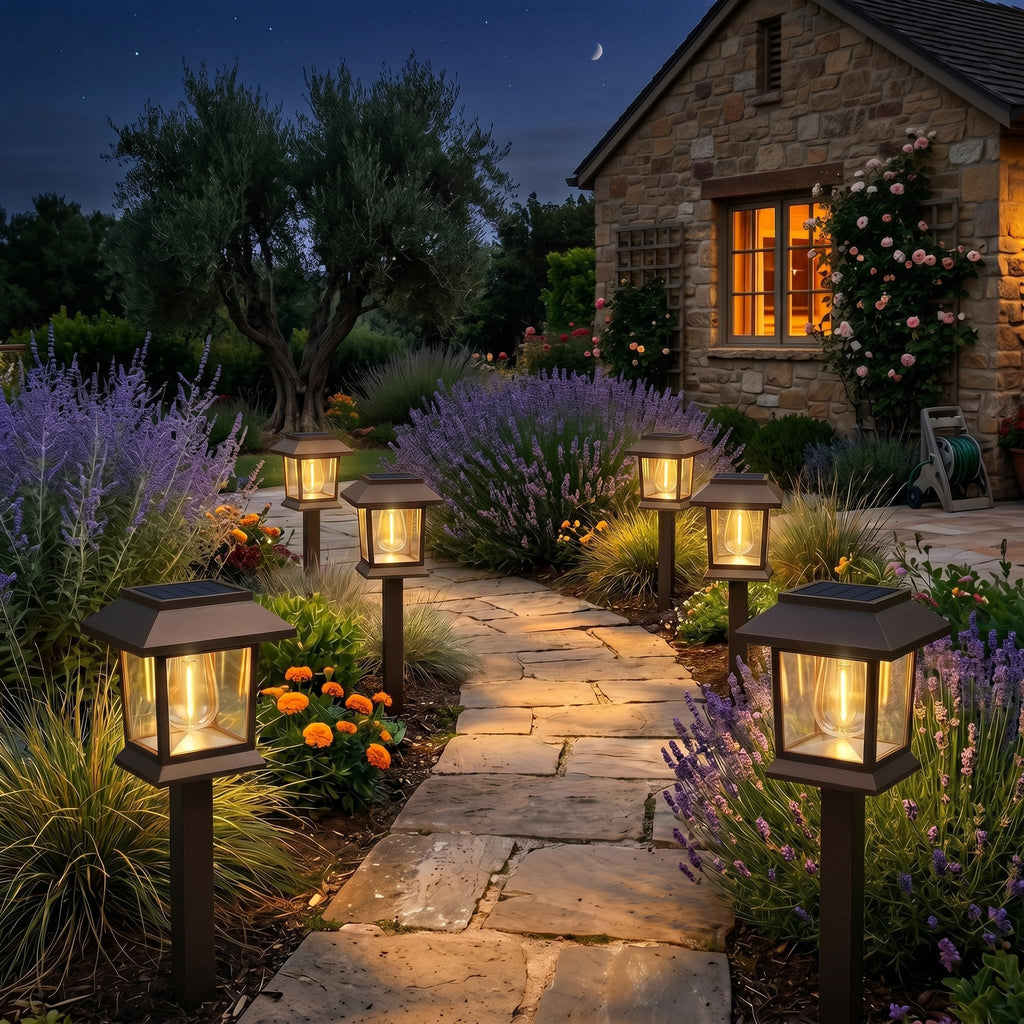 Solar Outdoor Lights, 12 Pack Solar Pathway Lights Waterproof, Landscape Lighting for Path Walkway Lawn Garden Yard