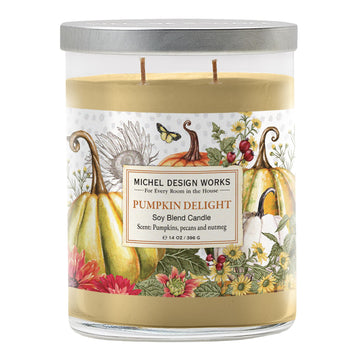 Pumpkin Delight Medium Tumbler Candle, 14 Ounce