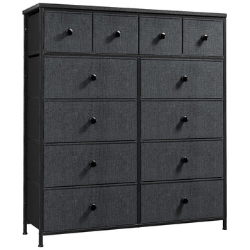 12 Drawer Dresser, Tall Vertical Storage Cabinet