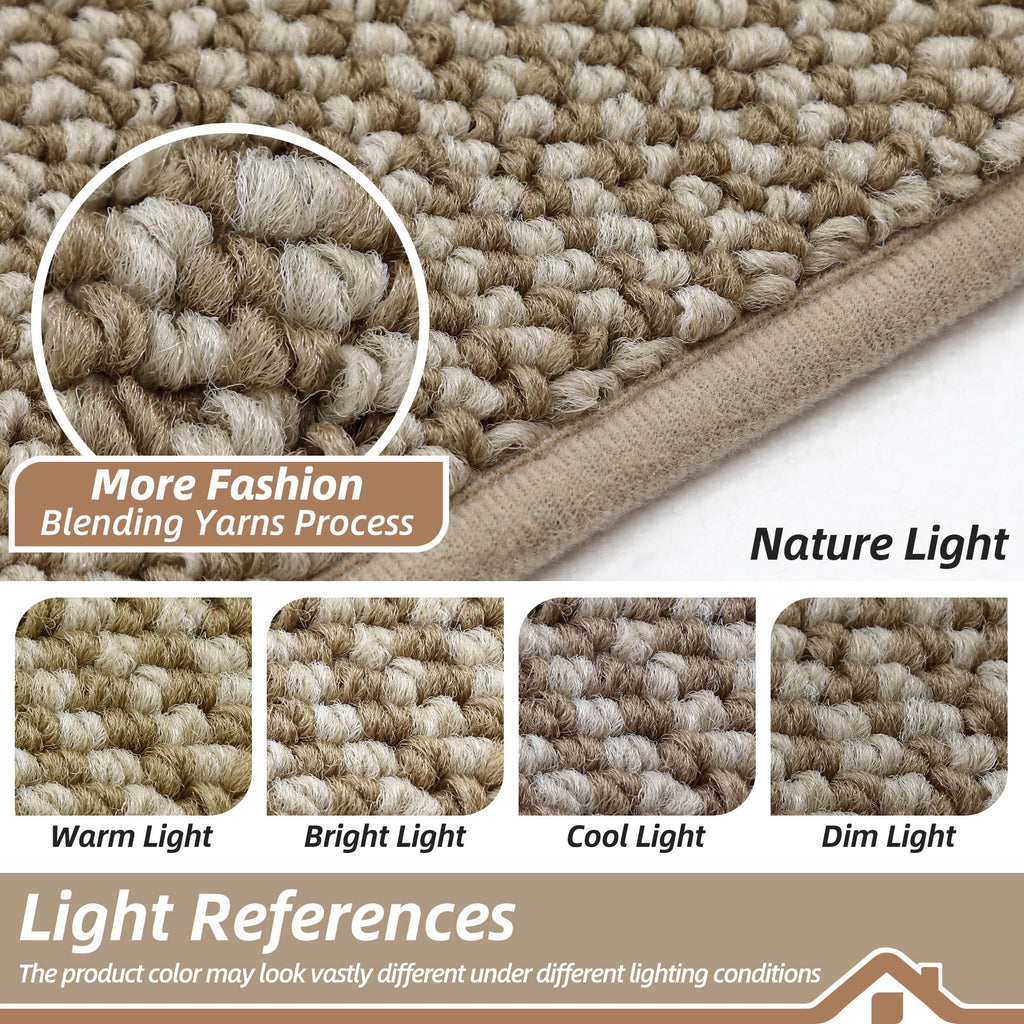 Kitchen Runner Rugs 24"x72", Kitchen Mats for Floor, Light Beige