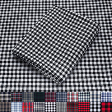 Textiles 25 Yard Bolt Black White Buffalo Plaid Flannel Fabric