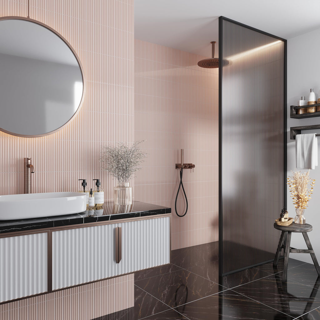 Deco Subway Ceramic Tile Pink 2x8 Glossy 4.09 sq ft/case 38-Pack