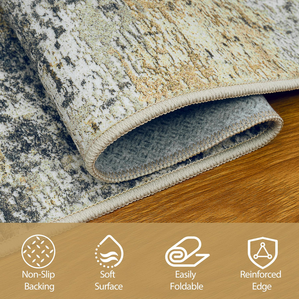 Runner Rugs s Kitchen 2.6x8 Non Slip Washable Multi Color