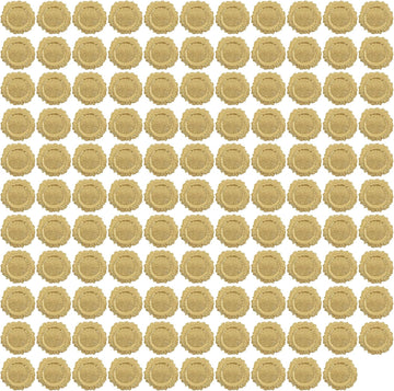 120-Pack 13" Gold Beaded Charger Plates - Disposable/Reusable Plastic Round Dinner Chargers, Prevents Food Overflow - Set of 120