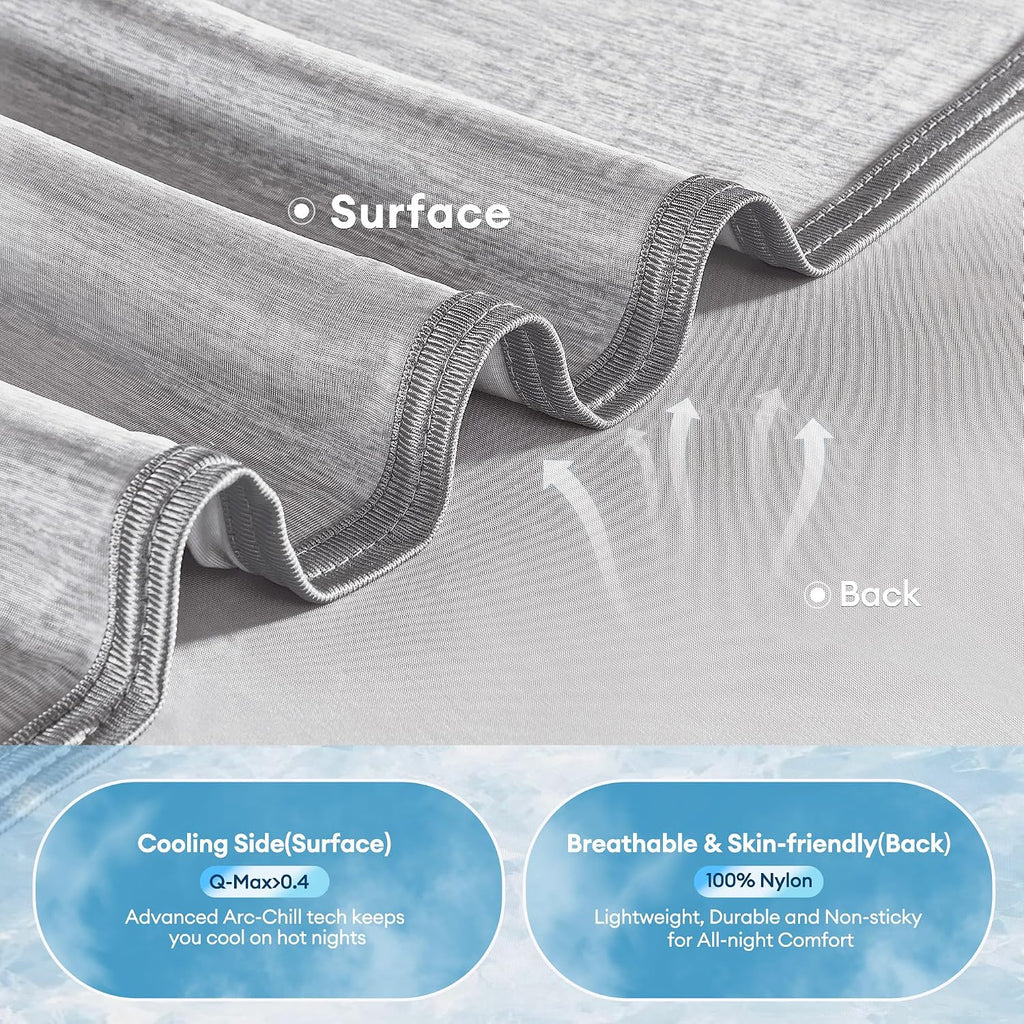 Cooling Blanket for Hot Sleepers King Size 108''×90'', Summer Blanket Thin Lightweight Breathable, Absorbs Sweat Heat