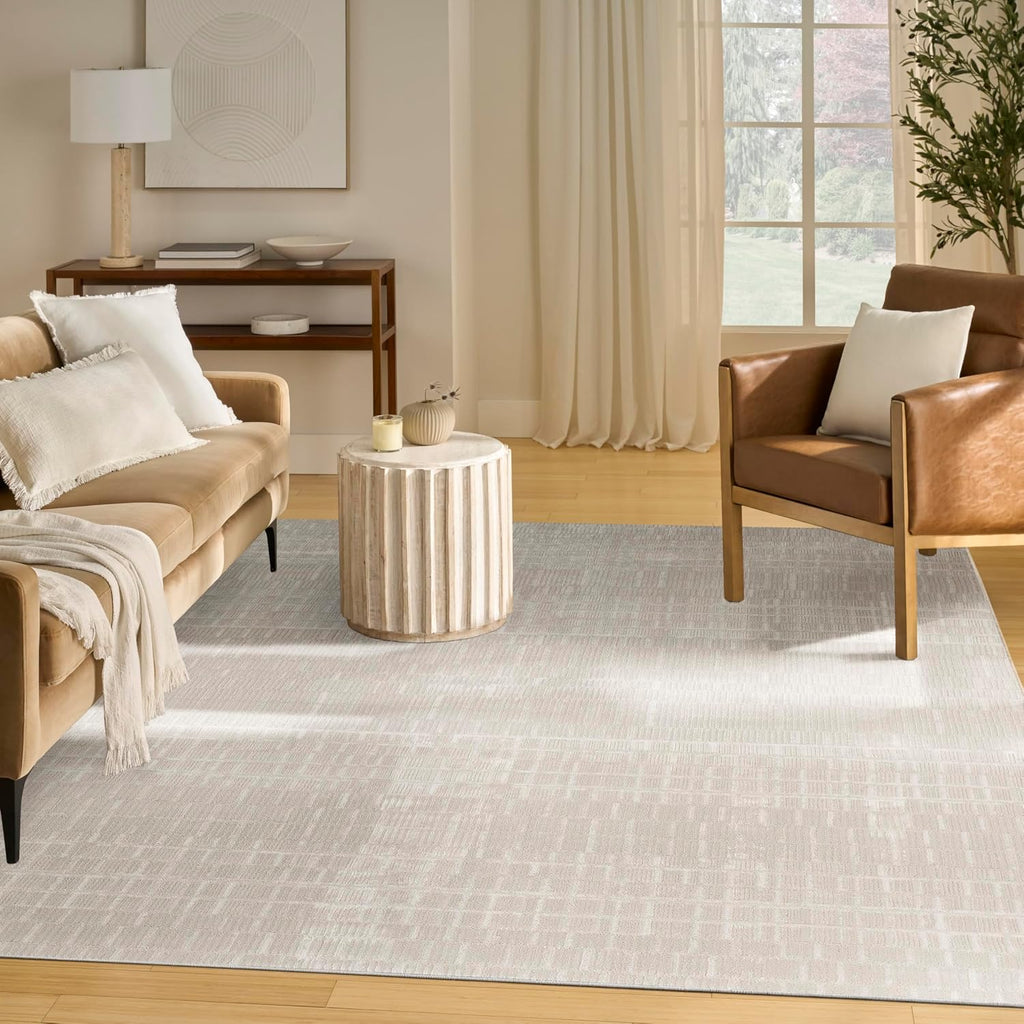 Home Nordic Ivory Area Rug - Easy Clean, Non Shedding, Bed Room, Living Room, Dining Room, Kitchen
