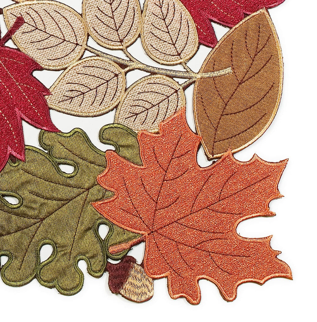 Fall Placemats Set of 4, 13inch x 19inch, Fall Decorations Kitchen Dining Table, Thanksgiving Harvest Autumn Maple