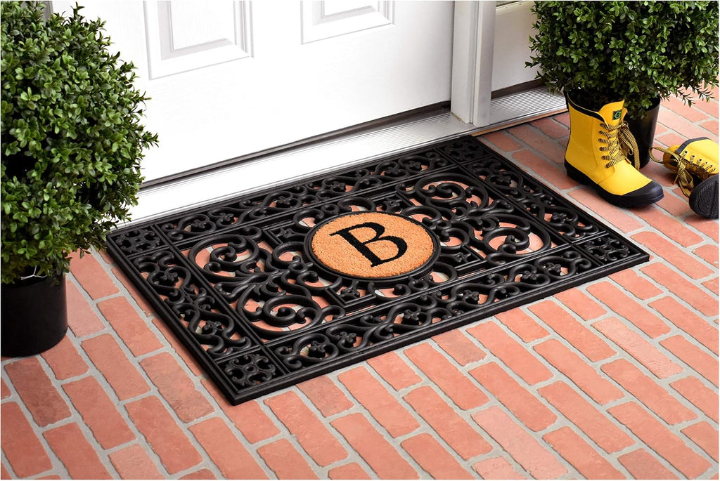 160012436B Rubber Monogram Insert Doormat, 2' x 3' (Letter B)