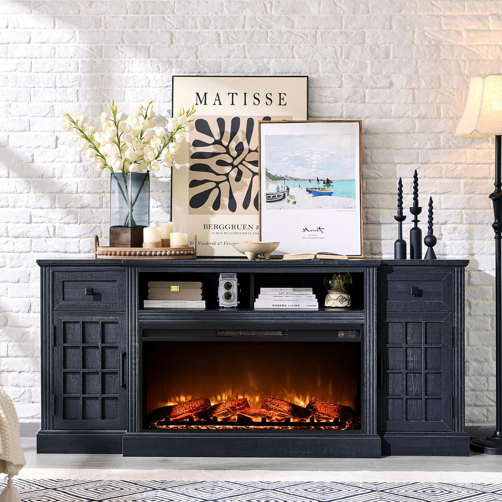 Farmhouse 70" for 80" TV, Black