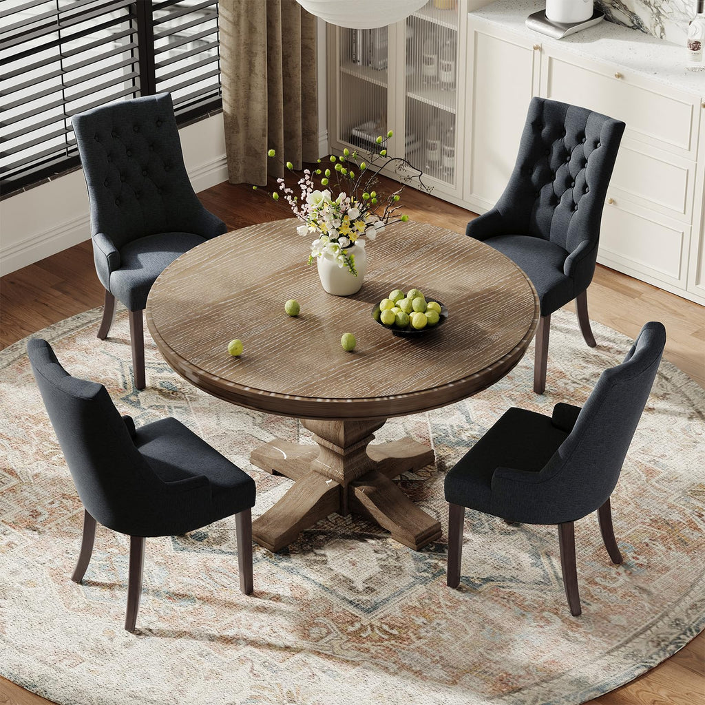 Wingback Set of 4, Black