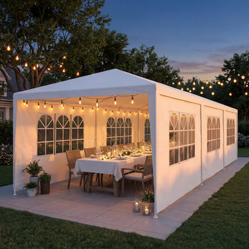 Party Tent 10x30FT, Outdoor Waterproof Canopy Tents for Parties