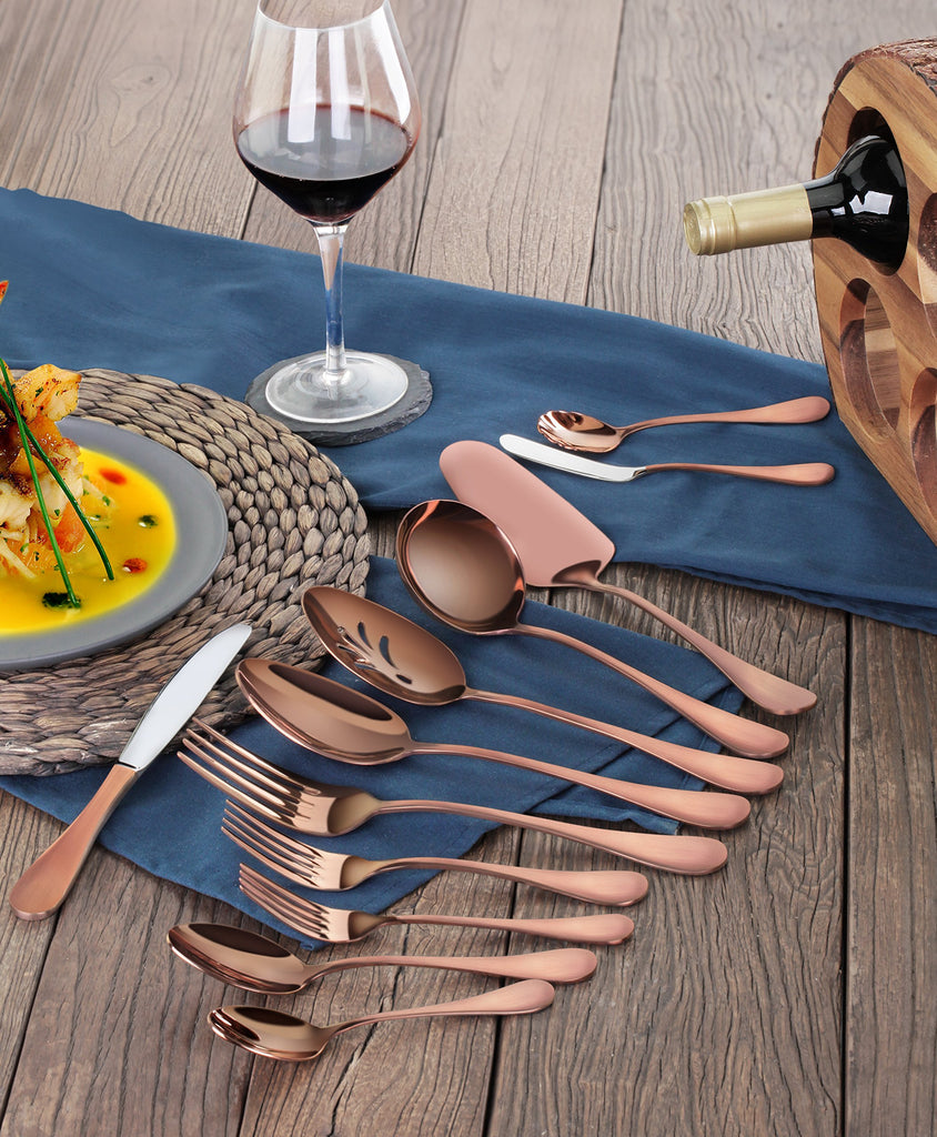 Rain 18/10 Stainless Steel Flatware Set, Service for 8
