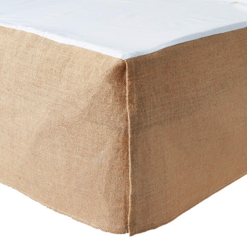 Home Burlap Bed Skirt, Natural