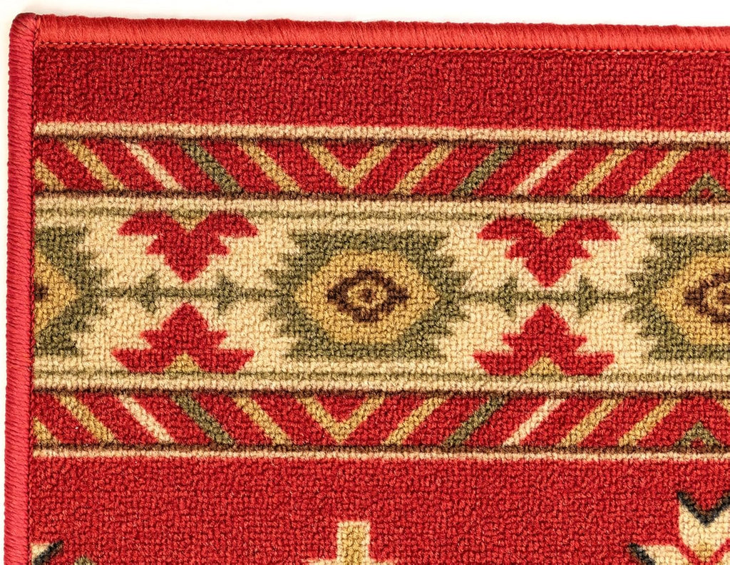 Custom-Sized Slip-Resistant Hallway Rug with Low Pile Design Absorbent, Stain-Resistant, and Washable. Perfect s