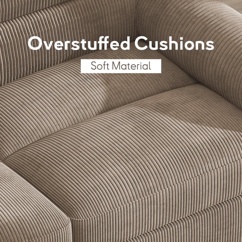 Modular Sectional couches, L Shaped Sofa, Brown