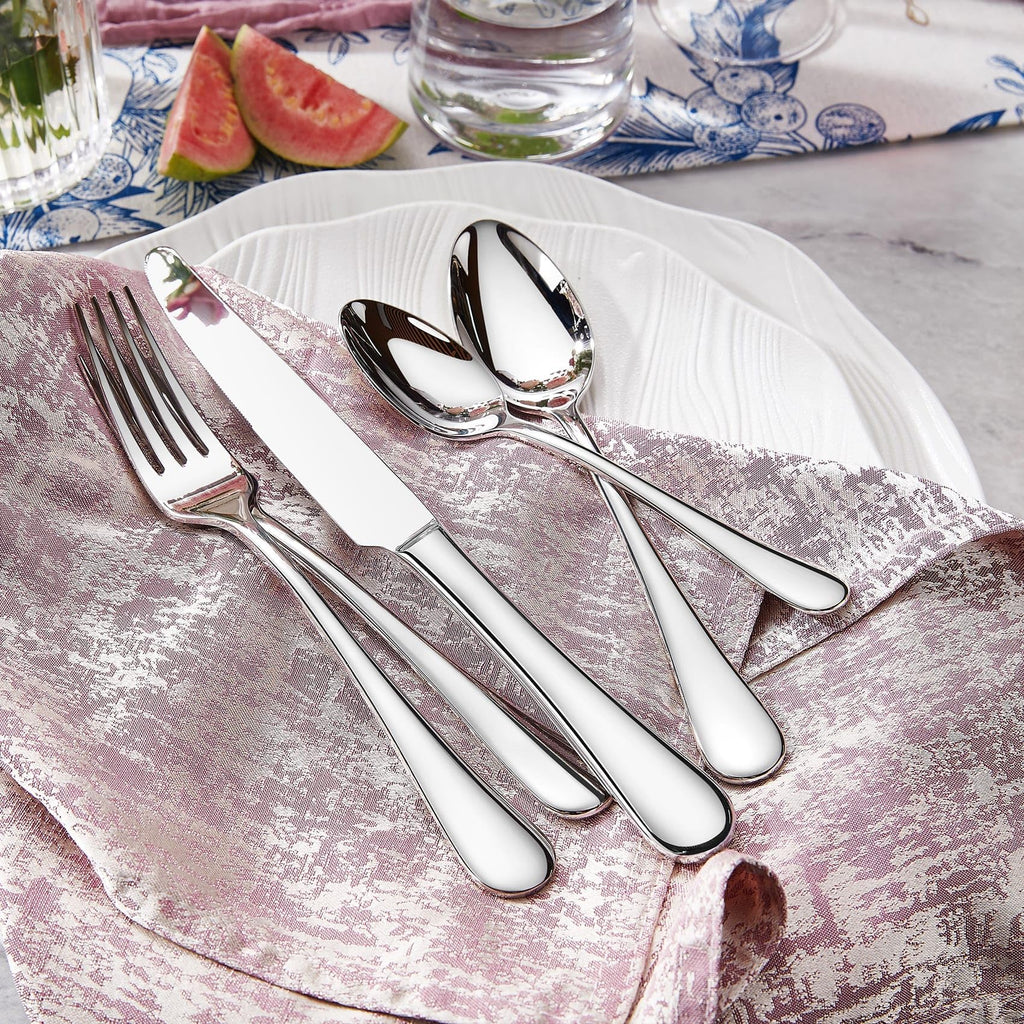 Premium Verona 20/45/65-Piece Silverware Set (65, Silver)