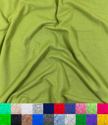Cotton Spandex Fabric | by the Yard | Stretchy, Breathable, Lightweight Cotton Fabric | 60" Wide Roll | Sewing | 95%
