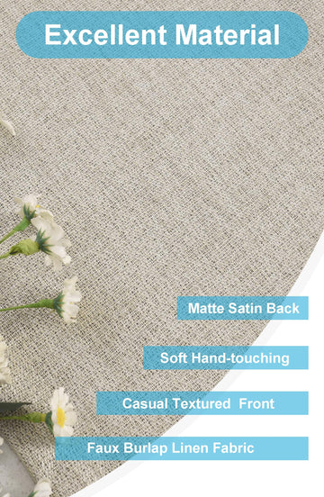 4 Panels Blackout Valance Grommets Window Curtain Valance Burlap Décor-52 Wx18 L Inches, Dark Beige