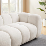 VANOMi 88" Oversized Boucle Sofa, Modern Upholstered Tufted Cloud Couch