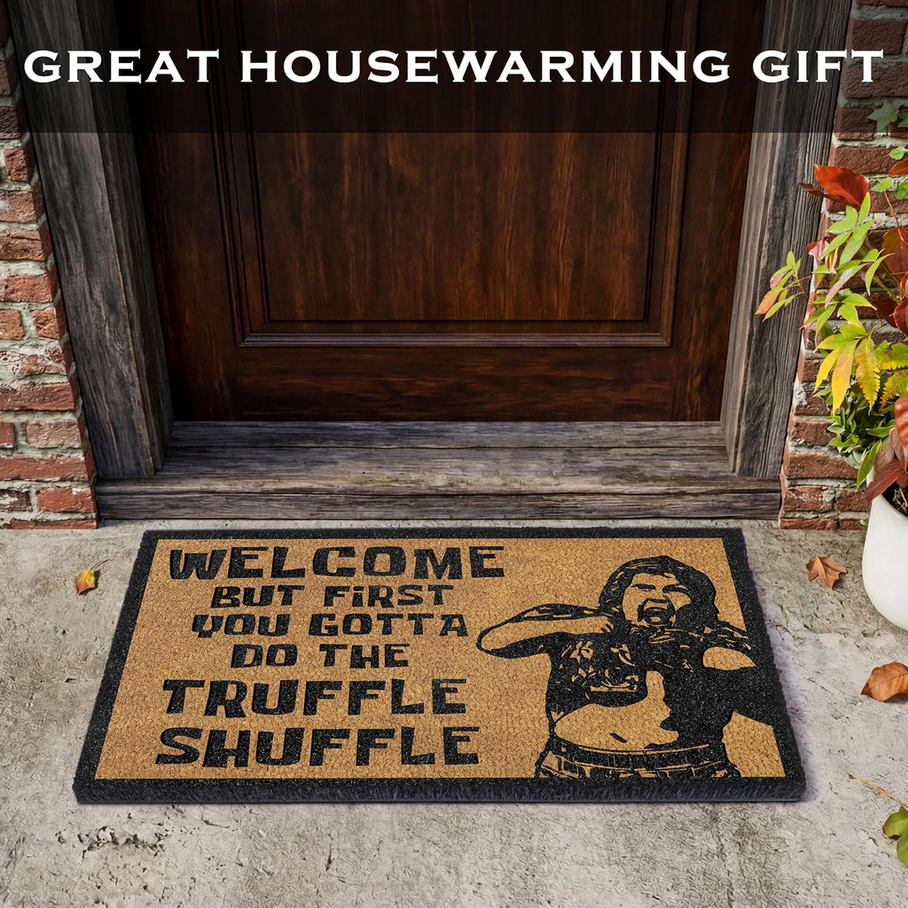 First You Gotta Do The Shuffle Doormat Outdoor 30x17 Inch Funny Welcome Mat