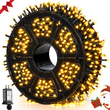 1000 LED 328 FT Christmas Lights, String Lights Plug