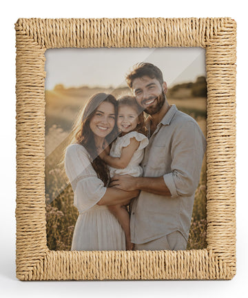 Boho 8x10 Picture Frame Rattan 8 x 10 Photo Frame