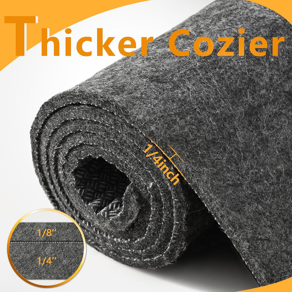 9x12 Non Slip Rug Pad Gripper, 1/4" Thick Cushioned Carpet Pads - Set of 108