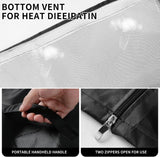 Beverage refrigerator cover 20''W x 20''D x 34''H,Suitable for 3.2 cu ft Beverage fridge/Mini fridge, 600D Oxford