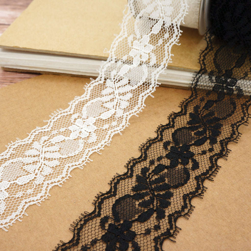 Trim Ribbon 1.5" x 10 Yards White for Trimmings Sewing Home Decoration Gift Wrapping DIY Crafts Baby Shower Wedding