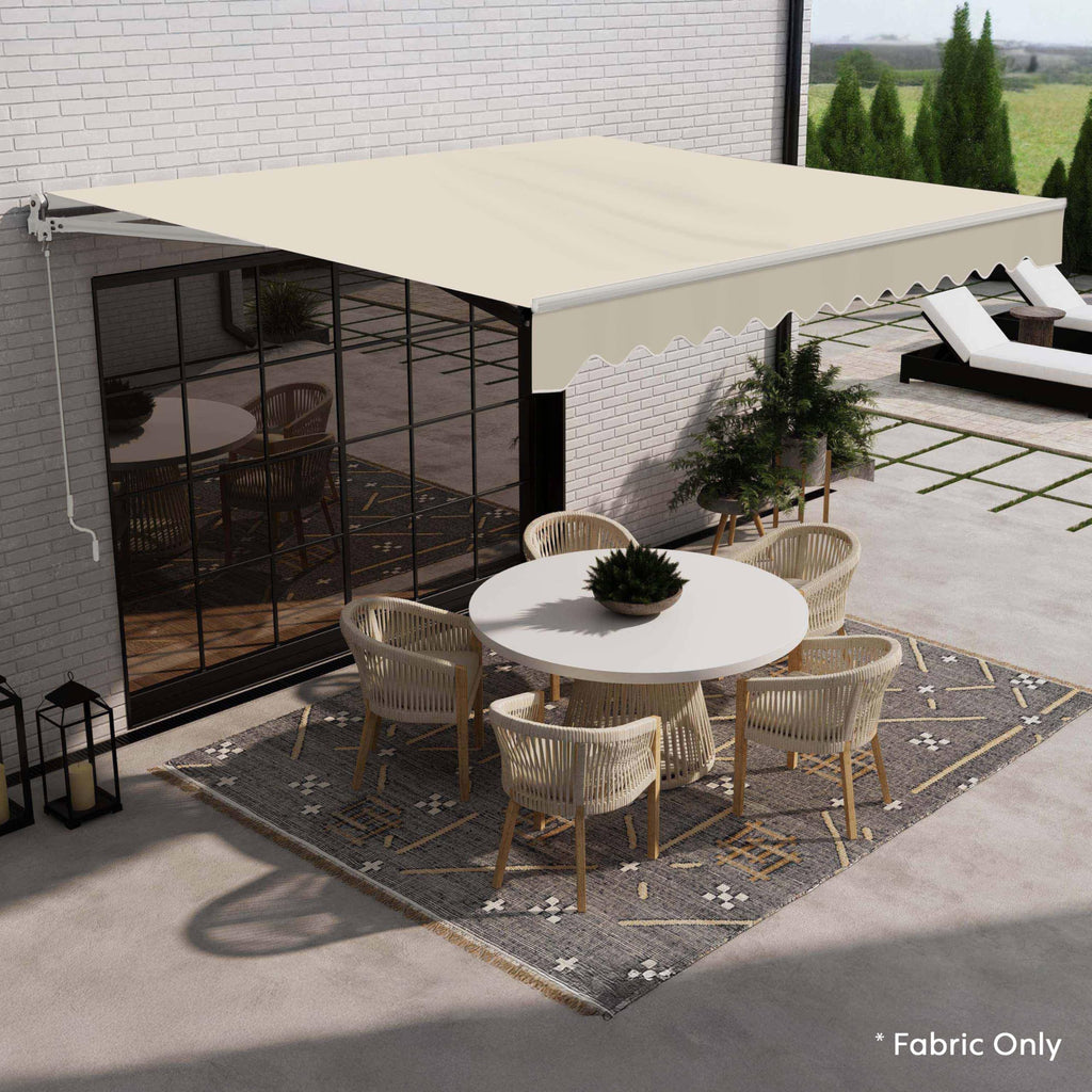 Patio Awning Fabric Replacement, 13x10 Ivory