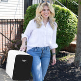15L Mini Fridge for Bedroom - Car, Office Desk & College Dorm Room - 12v Portable Cooler & Warmer for Food, Drinks