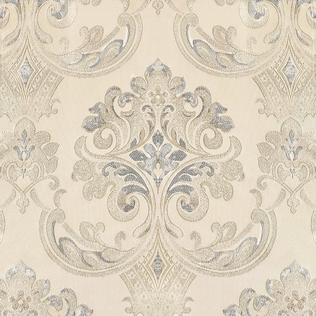Jacquard Rectangle Tablecloth 60 x 120 Inches, Light Apricot