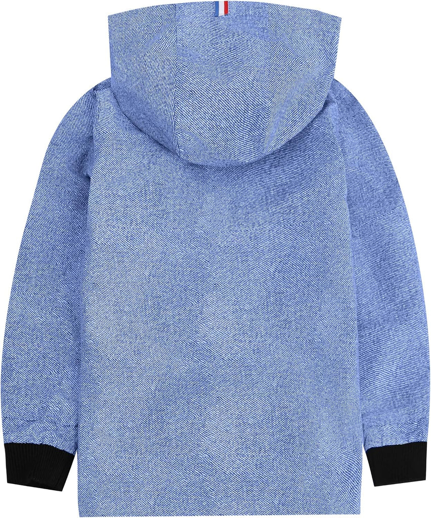 Boys Girls Waterproof Hooded Jackets Cotton Lined Rain Jackets