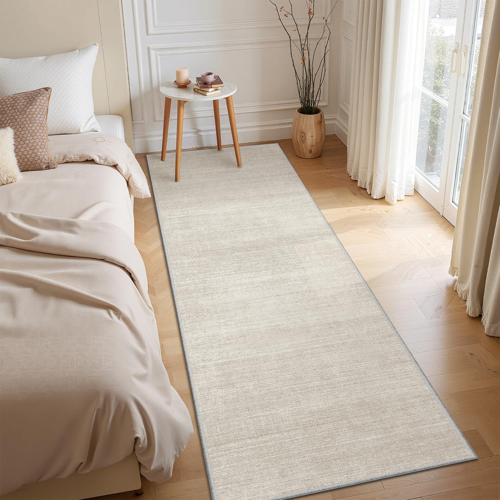 3x6 Runner Rug Non Slip, Washable Rug Runners s, Beige