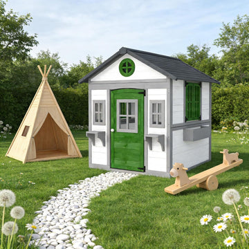 Outdoor Kids Cottage,Wooden Playhouse