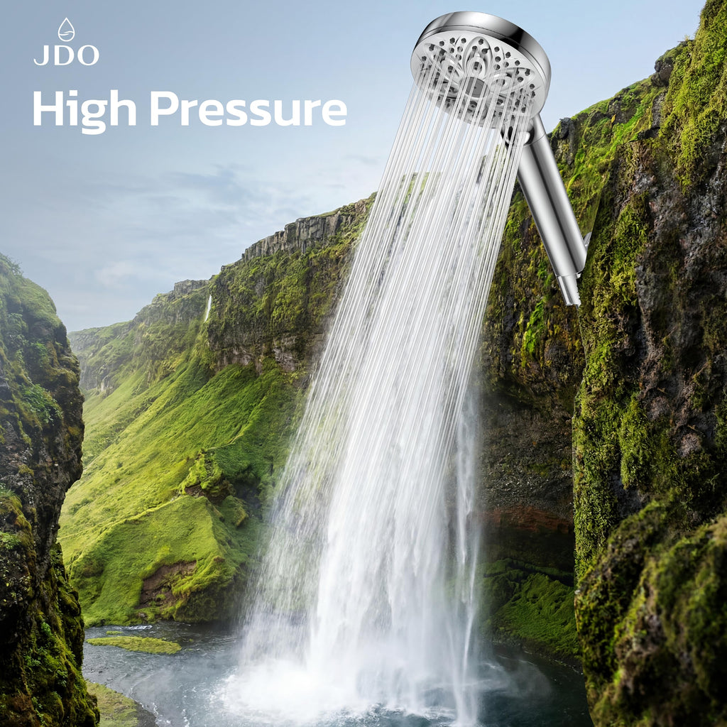 High Pressure Filtered Shower Head with Handheld, Chrome