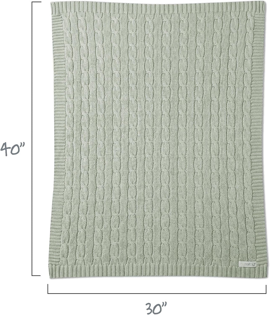 Sparrow Sweater Knit Blanket 100% cotton Baby Nursery, 30*40 Inch