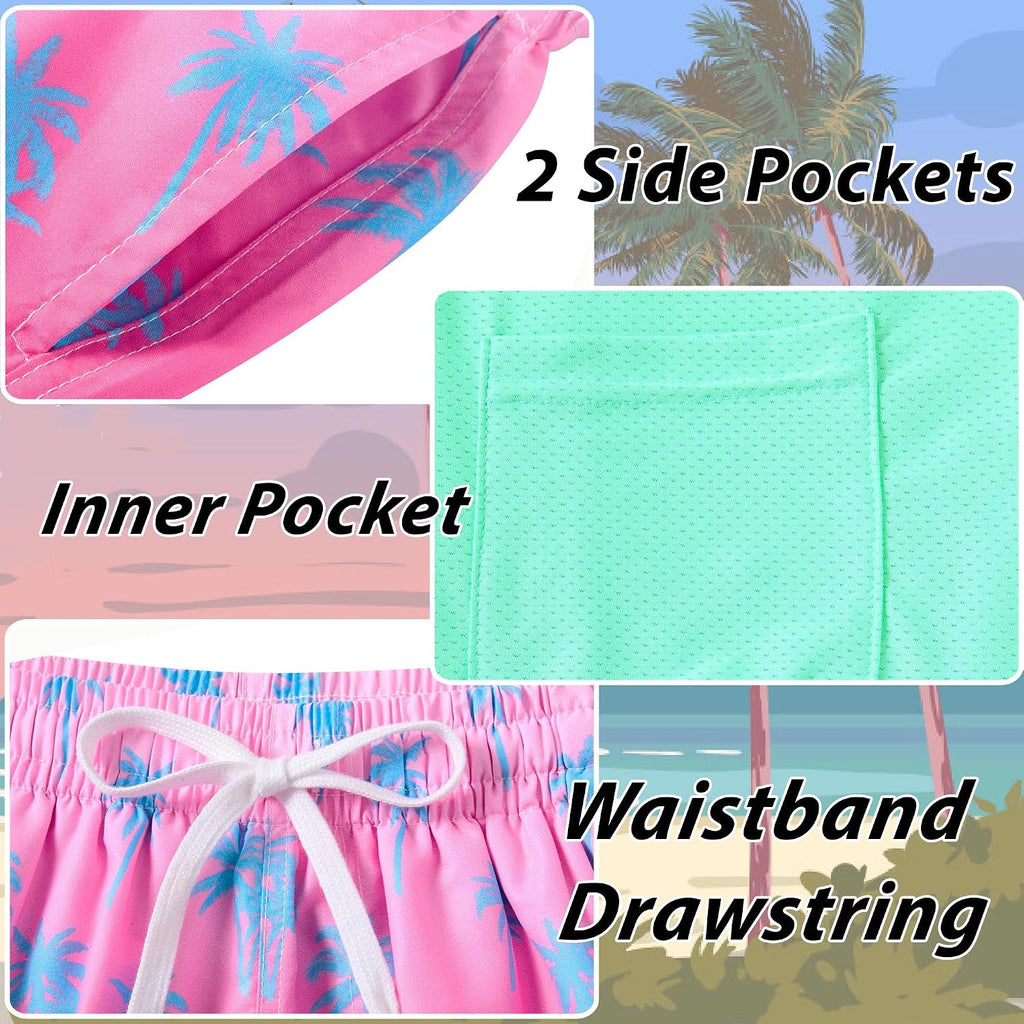 Boys Swim Trunks for Compression Liner Swimsuit Shorts Swimwear Boxer Bathing Suit